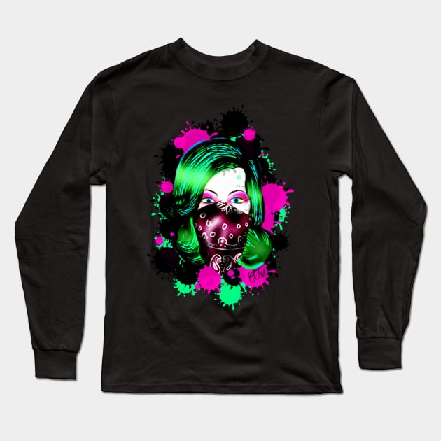 Gangster girl Long Sleeve T-Shirt by Wafflesart